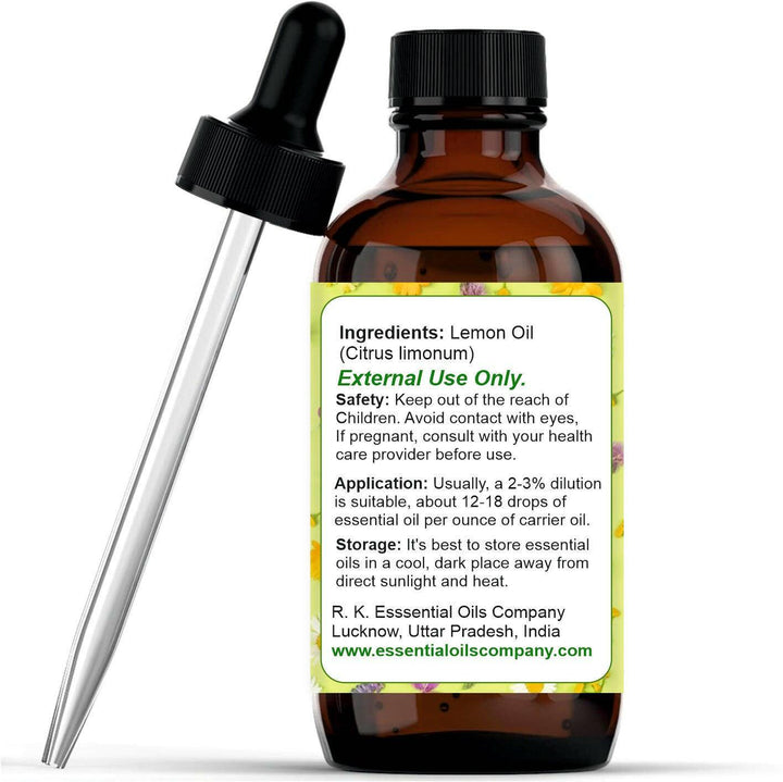 Lemon Oil 4 FL OZ - Essential Oils Company